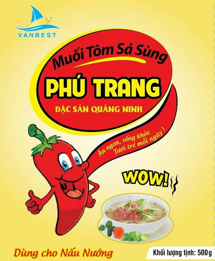 Muối tôm sá sùng Phú Trang , túi 500g